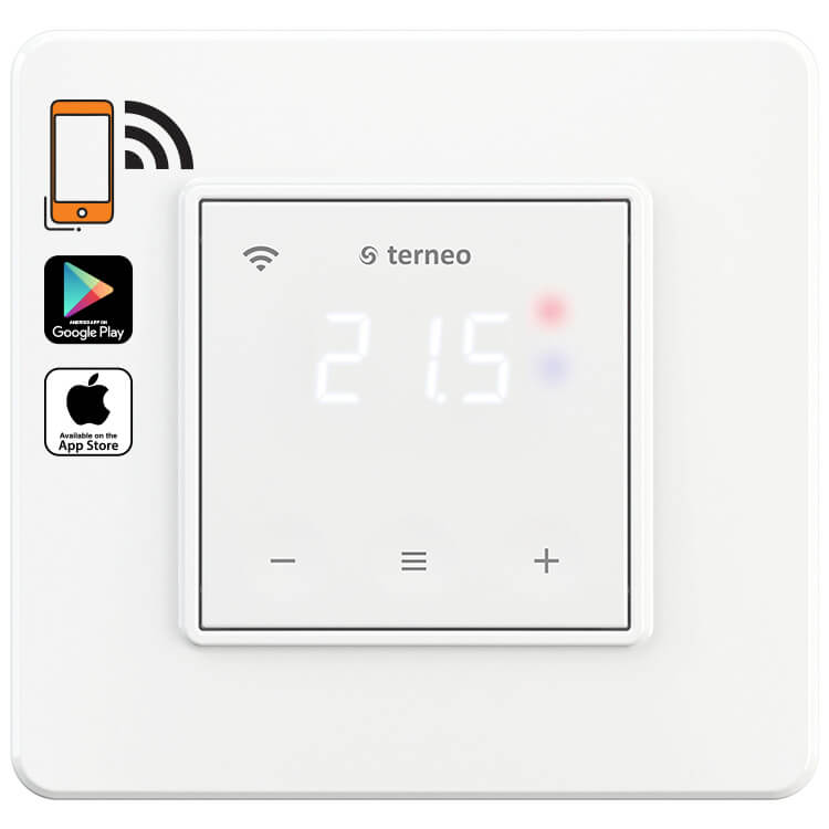 Терморегулятор wi-fi terneo sx, белый