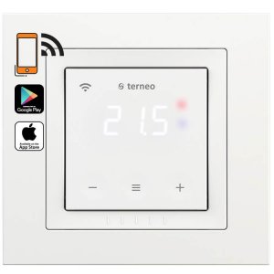 терморегулятор wi-fi terneo sx unica, белый